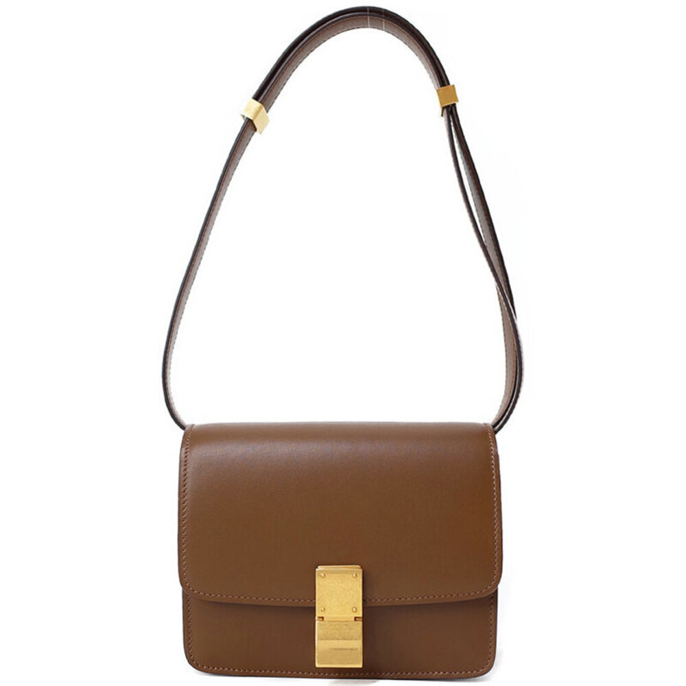 Celine Box bag calfskin leather Black